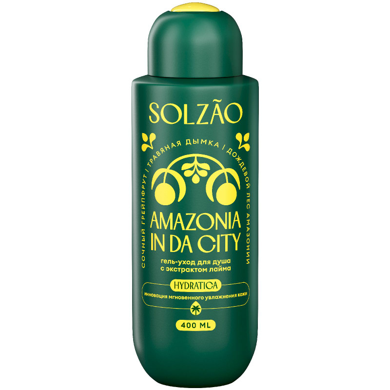 Изображение товара Гель для душа Solzao Amazonia In Da City с экстрактом лайма 400мл для всех типов кожи