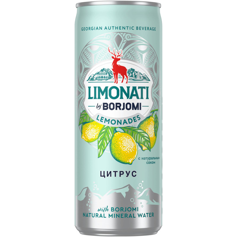 Изображение товара Напиток газированный Limonati By Borjomi цитрус, 330мл
