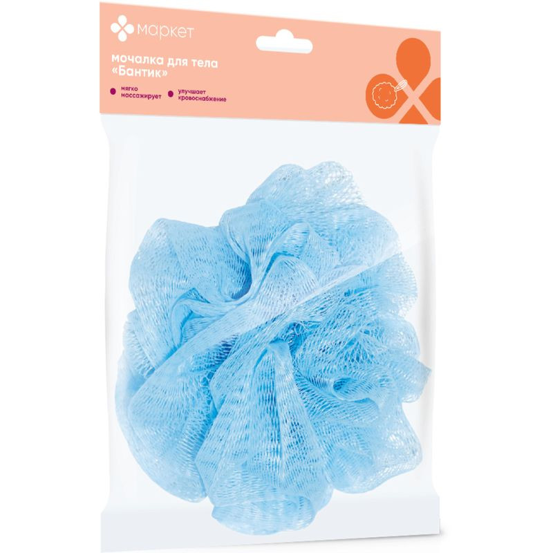Изображение товара Мочалка для тела Бантик Маркет в ассортименте