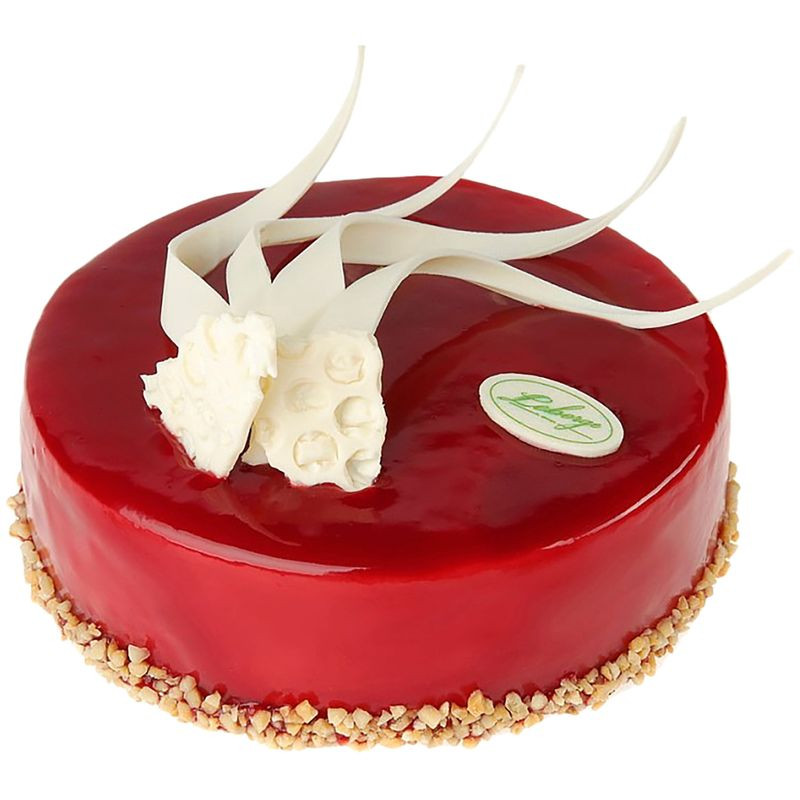 Изображение товара Малиновый торт Leberge 1.07 кг бисквитный с ванильным кремом