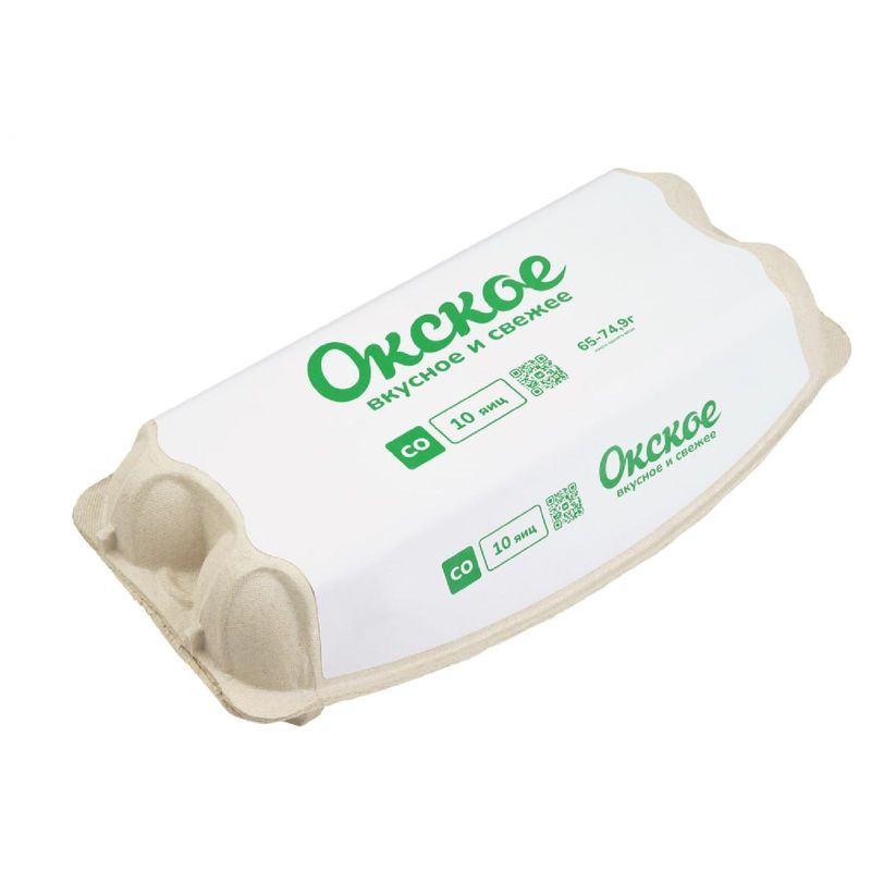 Изображение товара Яйцо Окское столовое СО 10 шт высококачественные куриные яйца