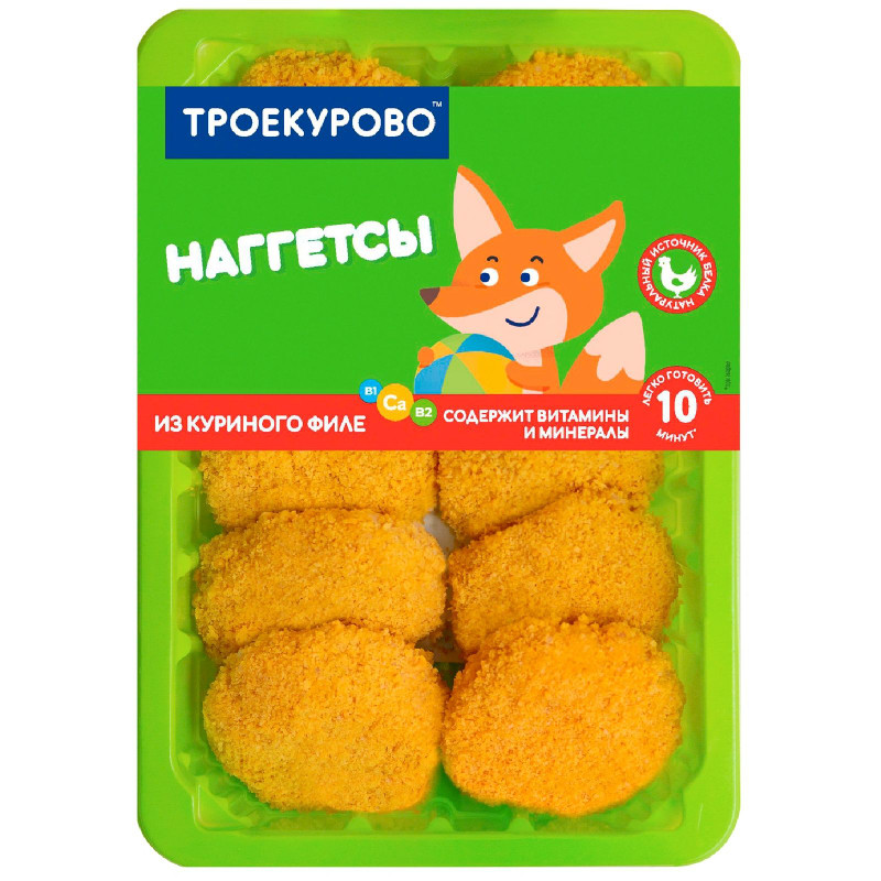 Изображение товара Наггетсы Троекурово куриные охлаждённые, 350г