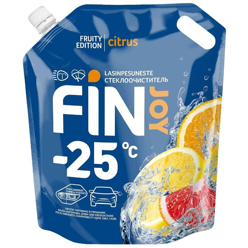 Изображение товара Автоочиститель для стёкол Fin Joy -25°C 3л для зимней защиты и чистоты стекол