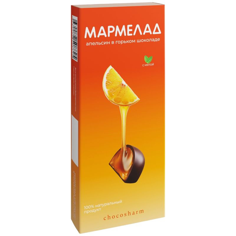 Изображение товара Мармелад желейный Lukomorye Апельсин в шоколаде 150г