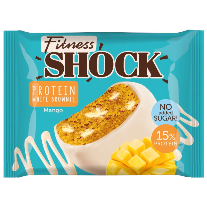 Изображение товара Изделие кондитерское FitnesShock Брауни Манго глазированное, 50г
