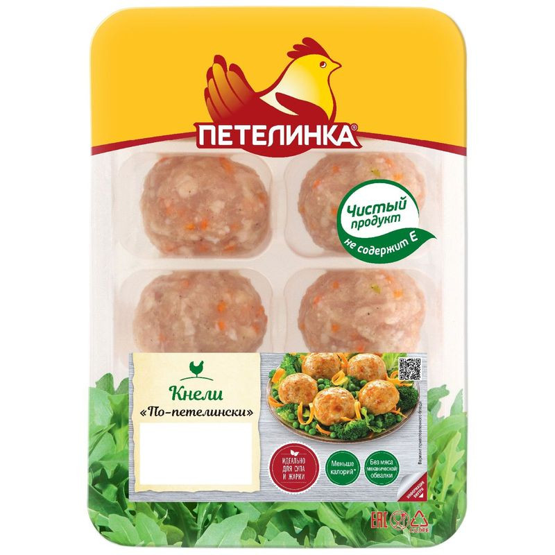 Изображение товара Кнели Петелинка По-Петелински 320 г натуральное мясо без панировки