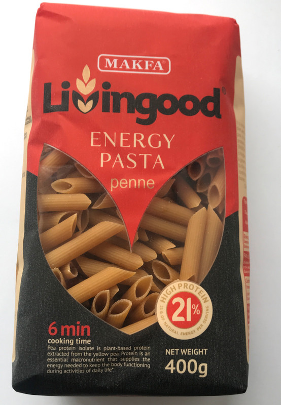 Изображение товара Макароны Livingood Energy Pasta Penne высокобелковые, 400г