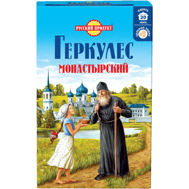 Изображение товара Хлопья овсяные Русский Продукт Геркулес Монастырский, 500г