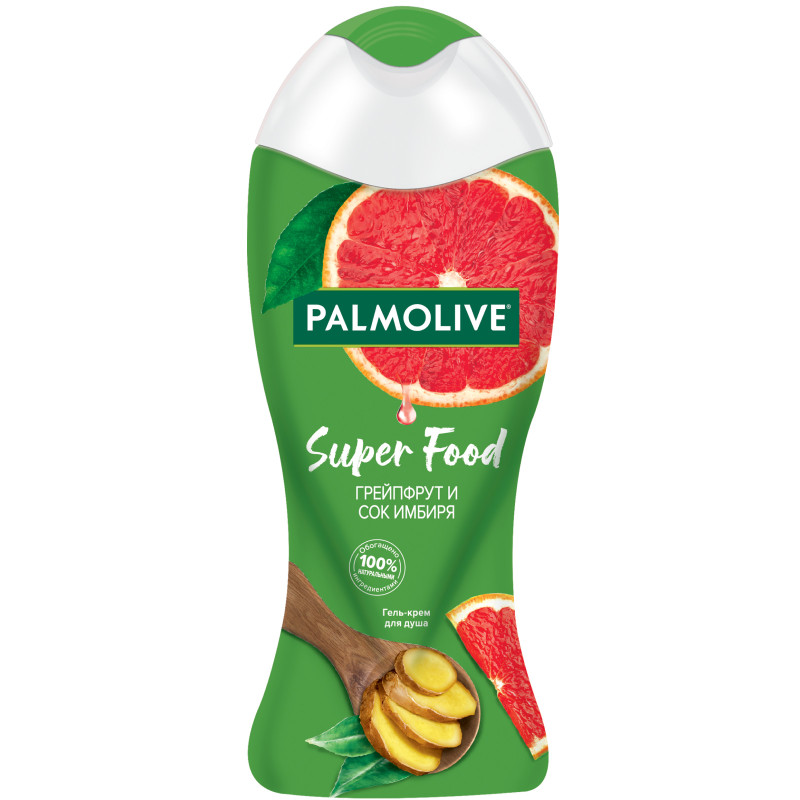 Изображение товара Гель-крем для душа Palmolive Super Food женский Грейпфрут и Сок Имбиря, 250мл