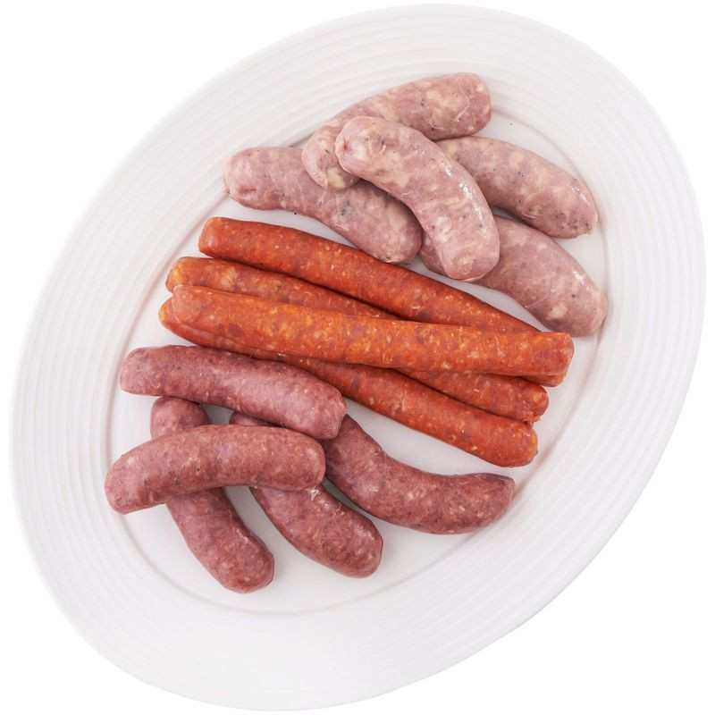 Изображение товара Набор колбас ассорти охлаждённый из говядины и свинины 3 вида