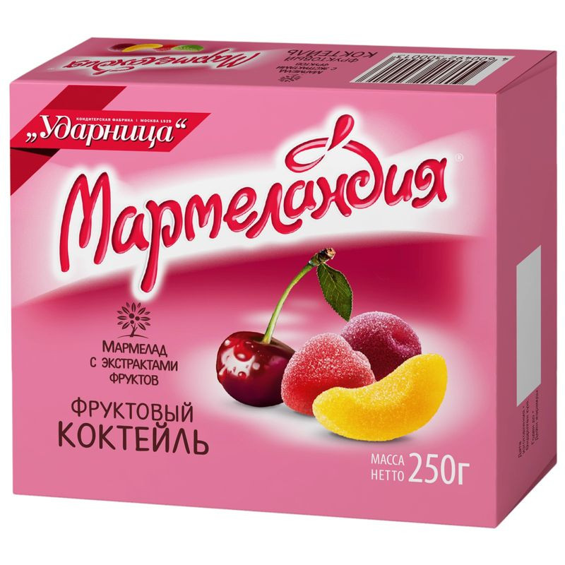 Изображение товара Мармелад Мармеландия Фруктовый коктейль 250г