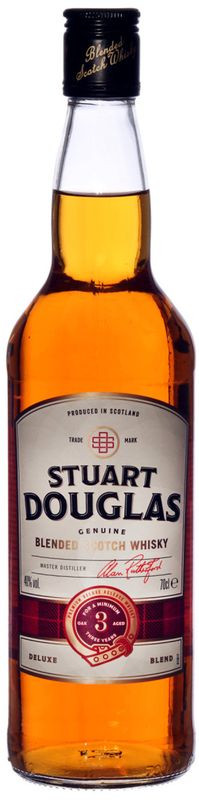 Изображение товара Виски Stuart Douglas 3-летний купажированный шотландский 40%, 700 мл