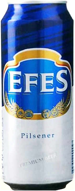 Изображение товара Пиво Efes Pilsener светлое 5%, 450мл