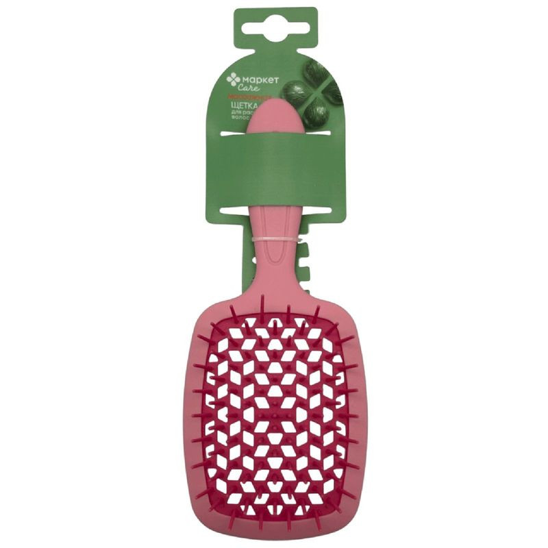 Изображение товара Массажная щётка для волос Маркет розовая для женщин