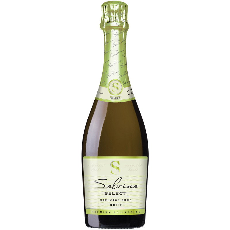 Изображение товара Вино игристое Solvino белое брют, 750мл