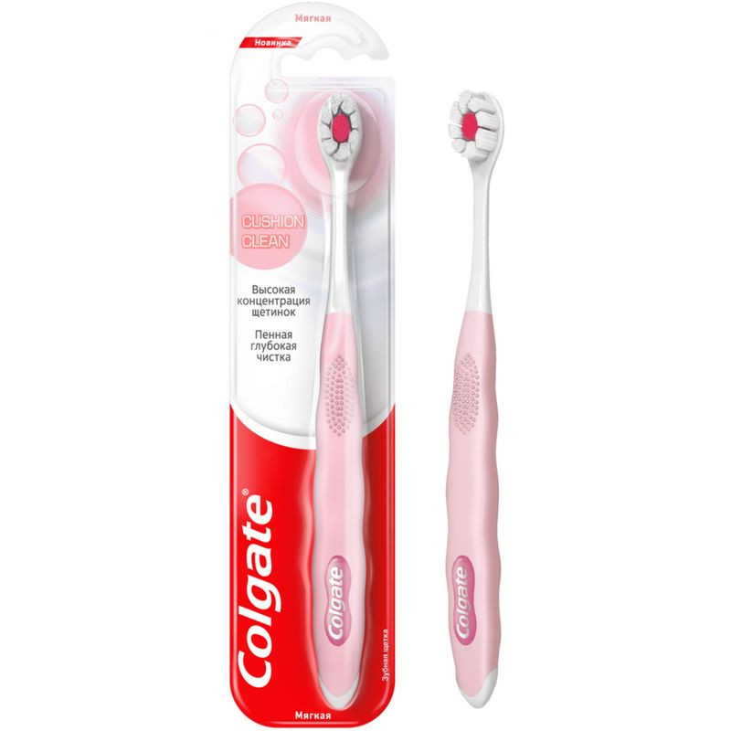 Изображение товара Зубная щетка Colgate Cushion Clean мягкая для взрослых