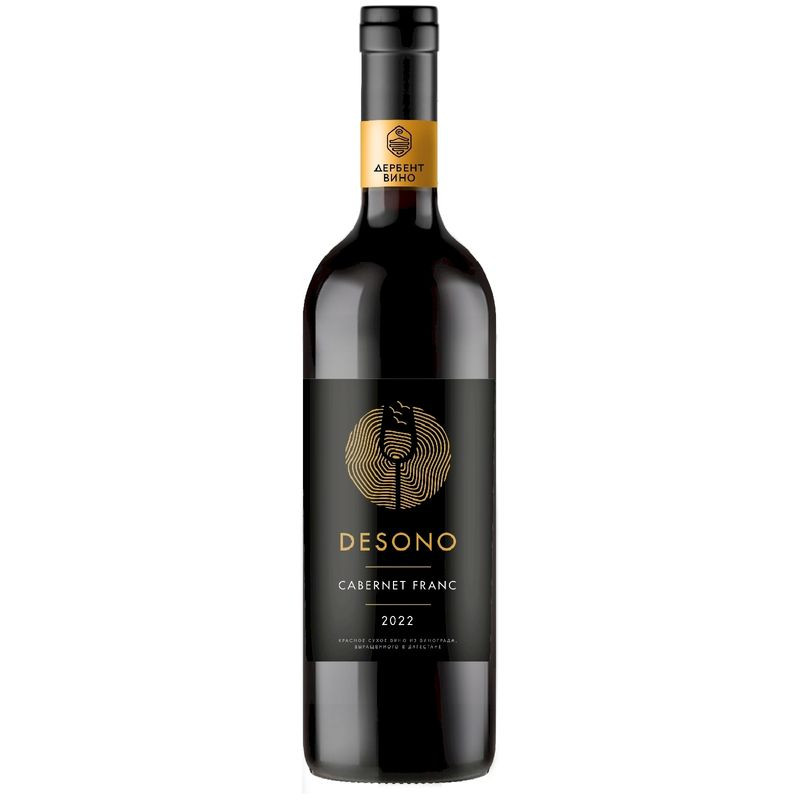 Изображение товара Вино Desono Cabernet Franc красное сухое 12.5% 750мл Россия