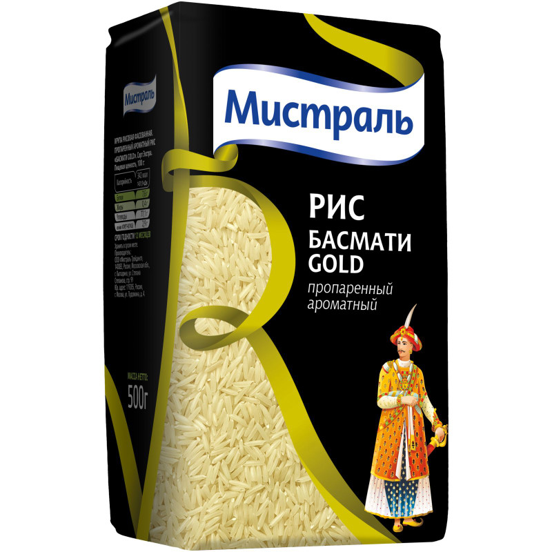 Изображение товара Рис Мистраль Басмати Gold, 500г