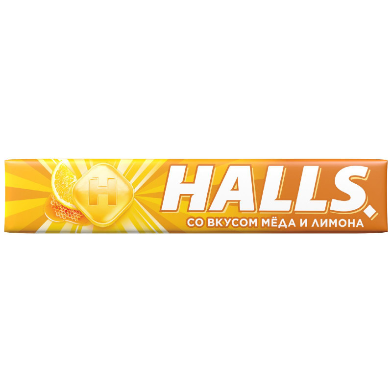 Изображение товара Карамель леденцовая Halls мёд-лимон, 25г