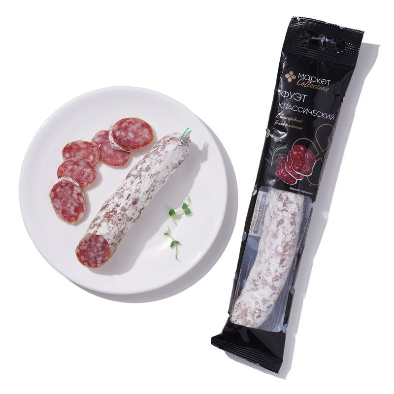 Изображение товара Колбаса Фуэт Классический сыровяленая 110г Маркет Collection Россия