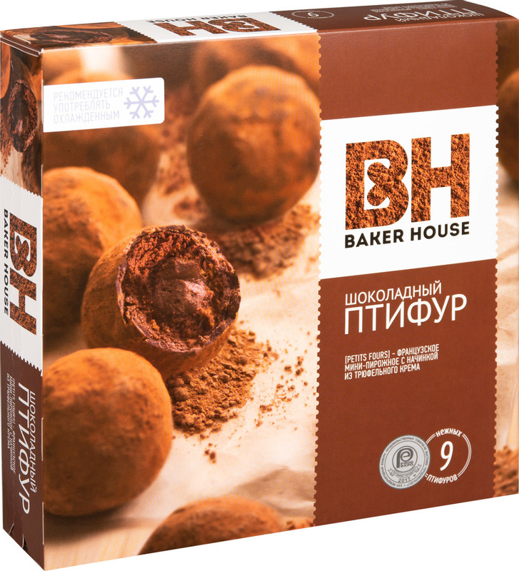 Изображение товара Пирожное Baker House Птифур с трюфельным кремом, 225г