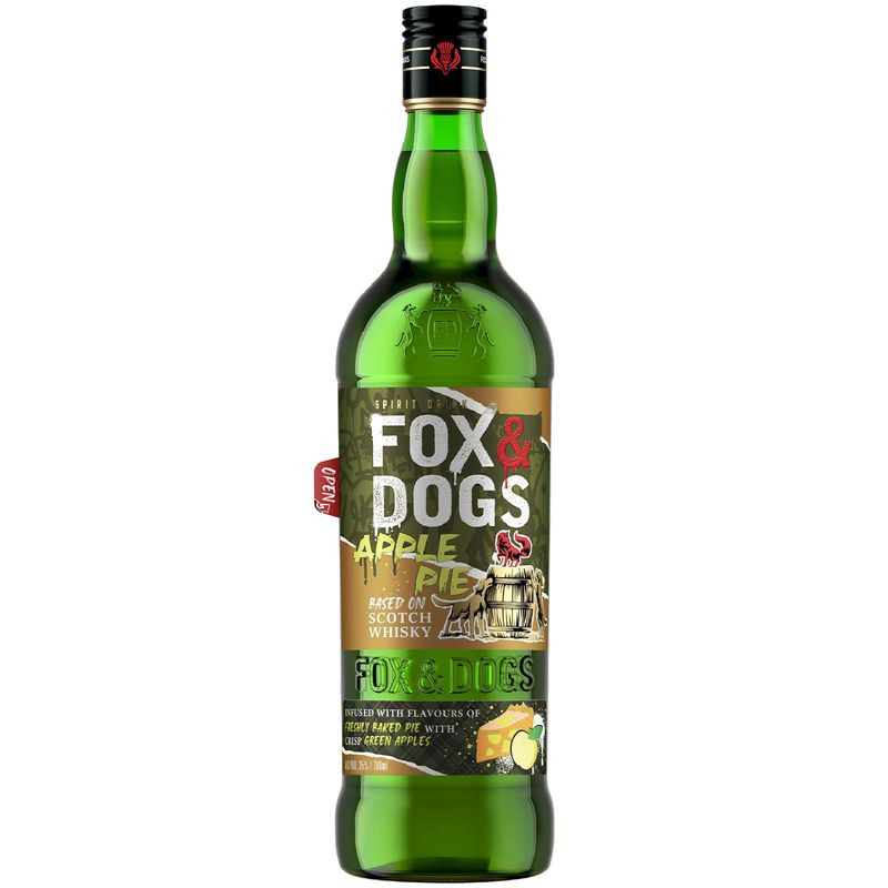 Изображение товара Виски Fox & Dogs Эпл Пай со вкусом яблочного пирога 35% 700мл