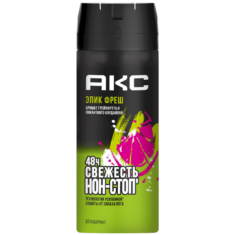 Изображение товара Дезодорант АКС Epic Fresh для мужчин, аэрозоль 150 мл