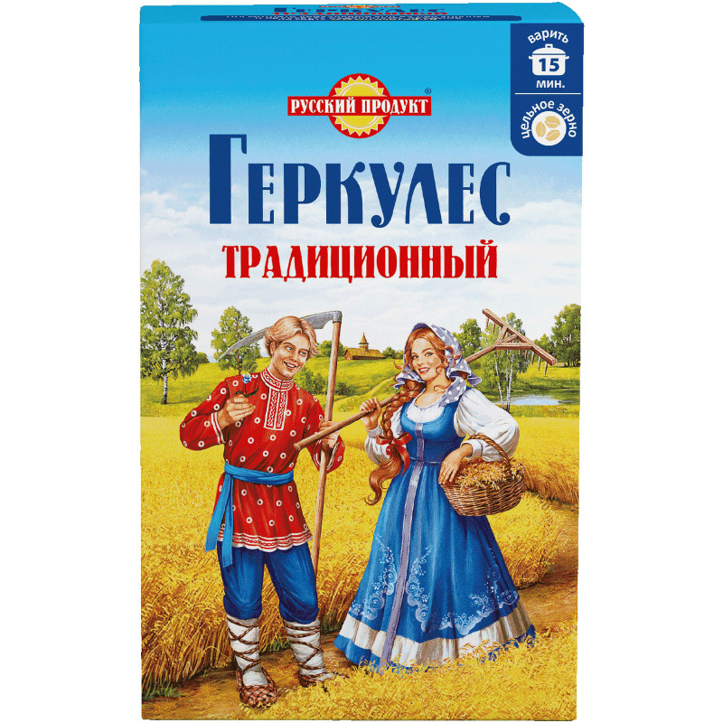 Изображение товара Хлопья овсяные Русский Продукт Геркулес традиционный, 500г