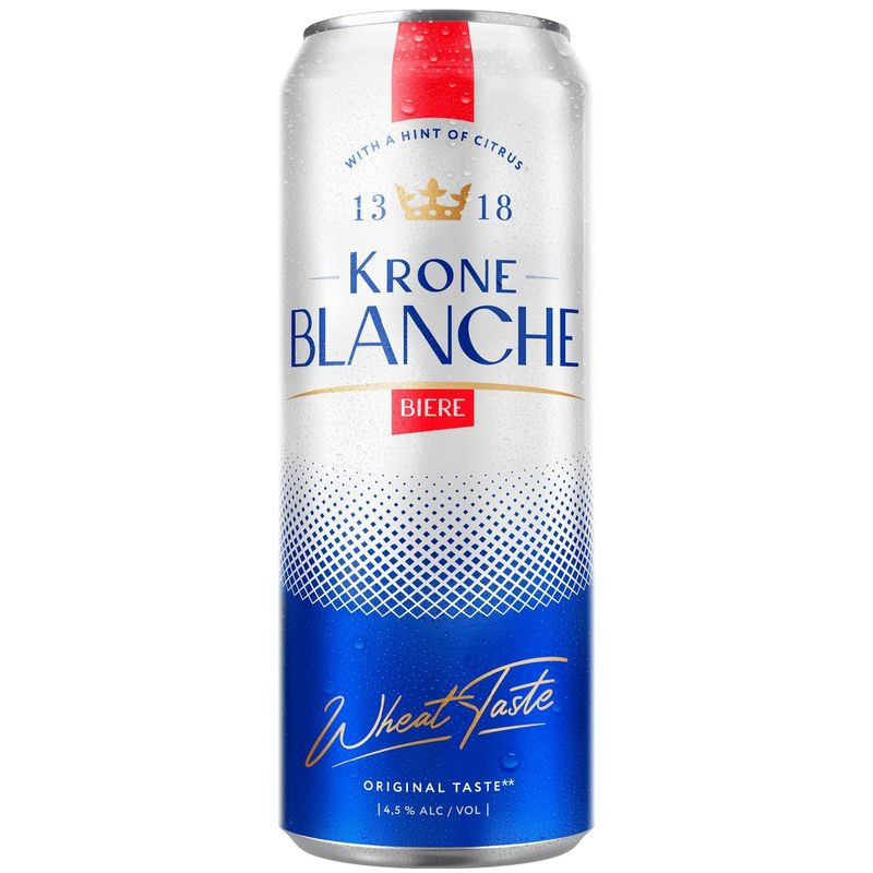 Изображение товара Пивной напиток Krone Blanche Biere 4.5% 0.45л