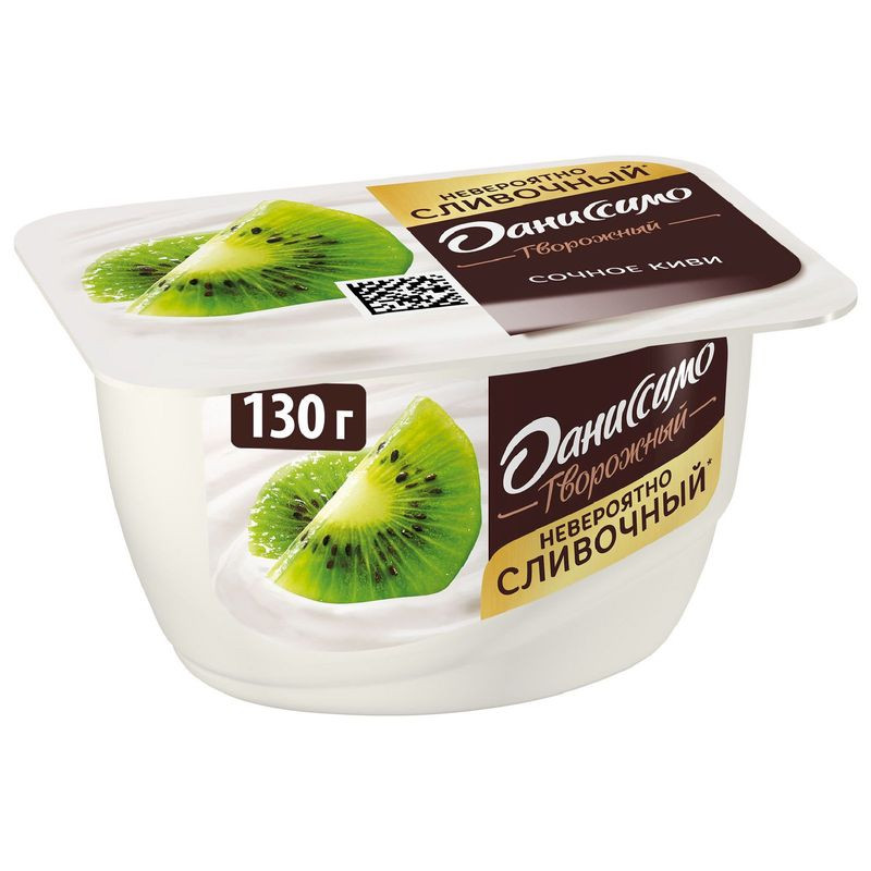 Изображение товара Творожный продукт Даниссимо с киви 130г 5.5% жирности