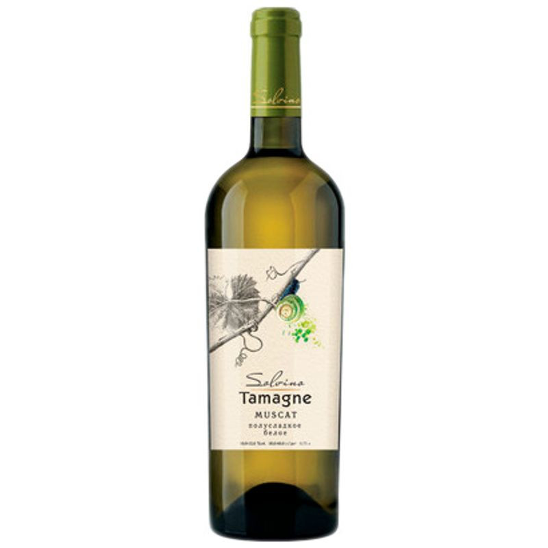 Изображение товара Вино Solvino Мускат белое полусладкое 12% 750мл - ароматное белое вино