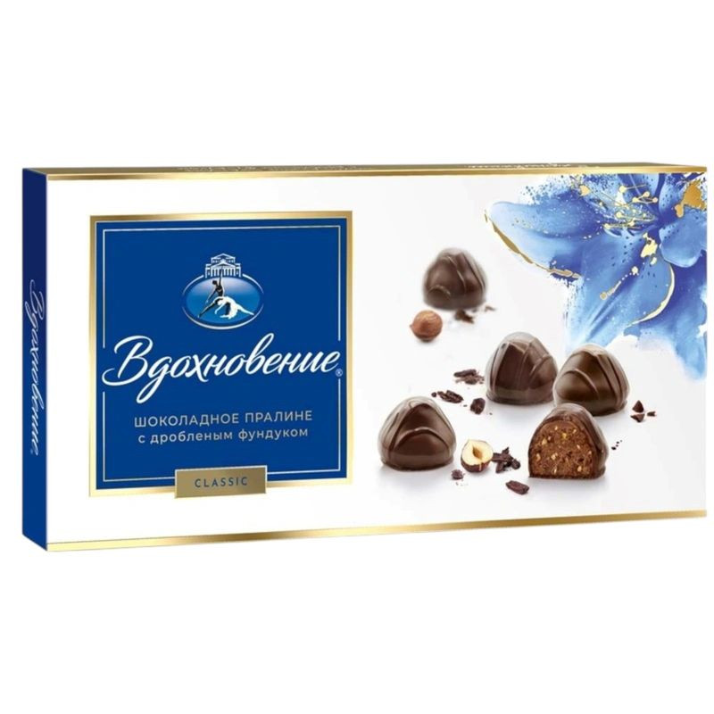 Изображение товара Конфеты Вдохновение Пралине в шоколадной глазури 340г