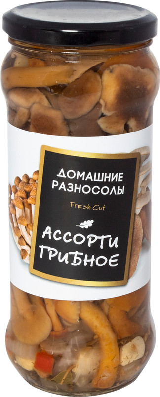 Изображение товара Грибы Домашние Разносолы Ассорти, 530г