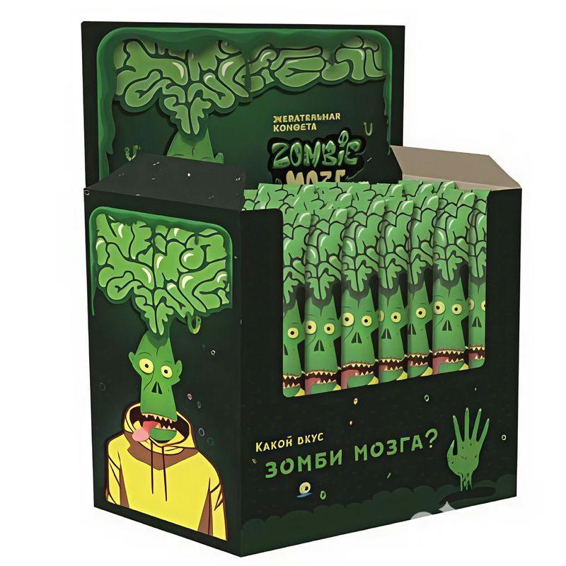 Изображение товара Конфета Zombie Мозг жевательная со вкусом манго, 18г