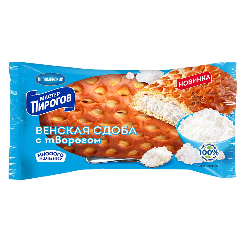Изображение товара Сдоба Мастер Пирогов Венская с творогом, 150г