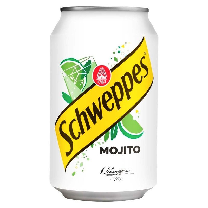 Изображение товара Газированный напиток Schweppes Mojito 330мл - освежающий вкус мяты с лаймом