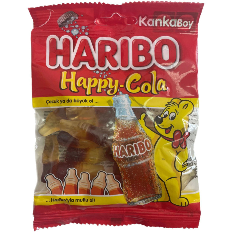 Изображение товара Мармелад Haribo Happy Cola жевательный, 80г