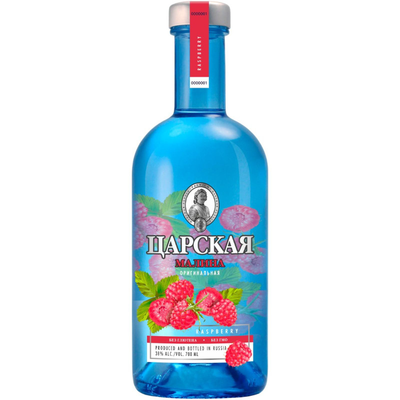 Изображение товара Настойка Царская оригинальная малина 38% 500 мл