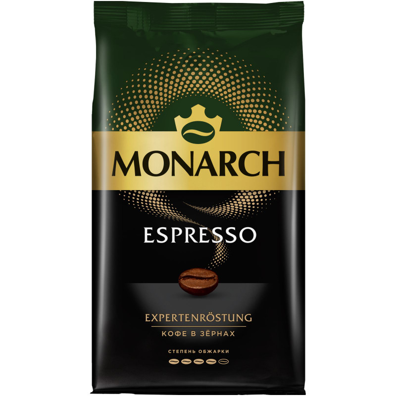Изображение товара Кофе Monarch Espresso натуральный жареный в зёрнах, 1кг