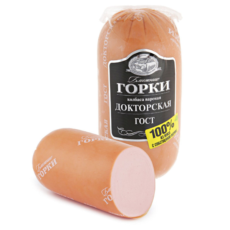 Изображение товара Колбаса Ближние Горки докторская варёная категории А, 400г