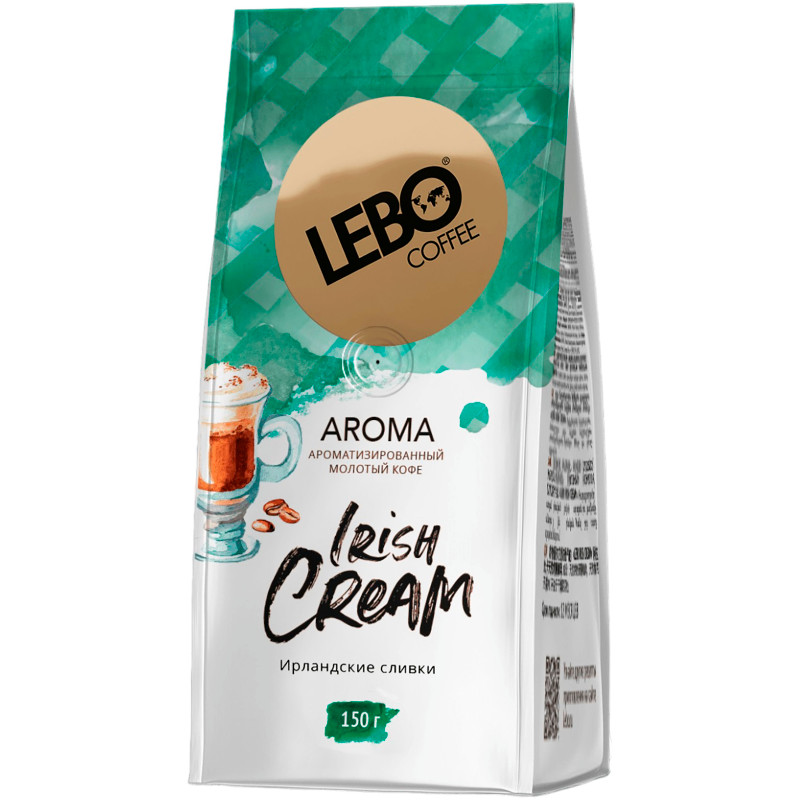 Изображение товара Кофе Lebo Irish Cream молотый с ароматом ирландских сливок 150 г