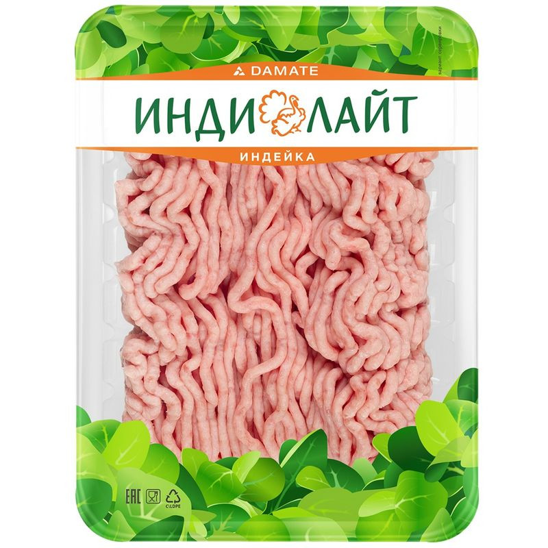Изображение товара Фарш из индейки ИндиЛайт охлажденный 450г натуральный белковый продукт