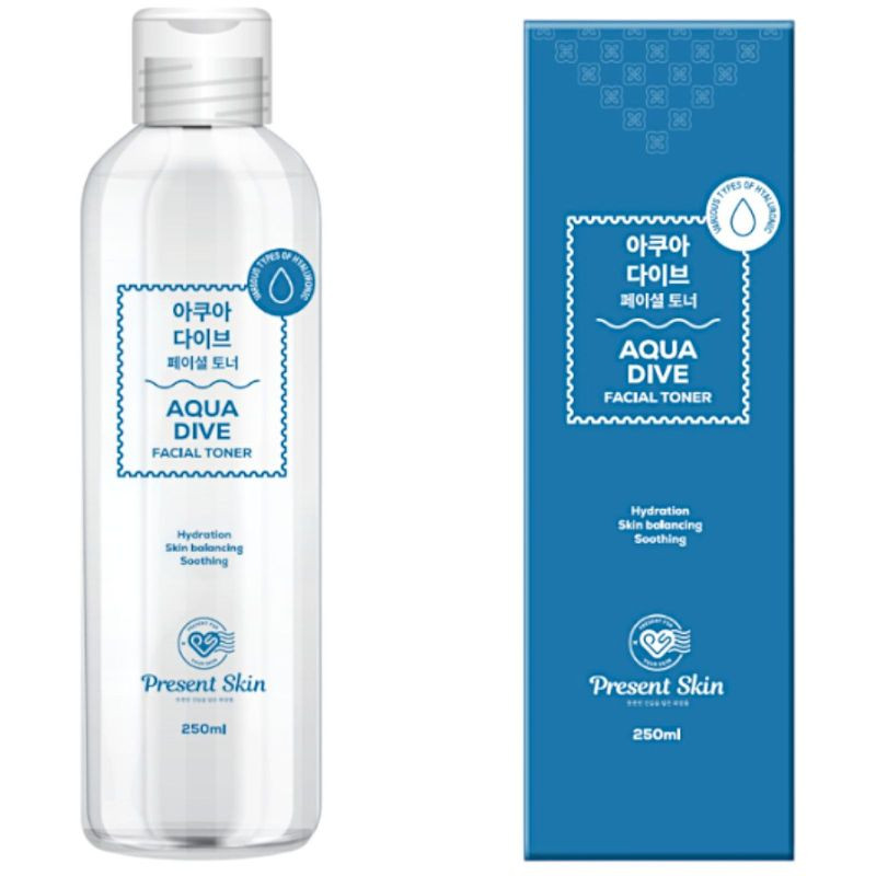 Изображение товара Тонер для лица Present Skin Aqua Dive 250 мл уход за кожей увлажнение