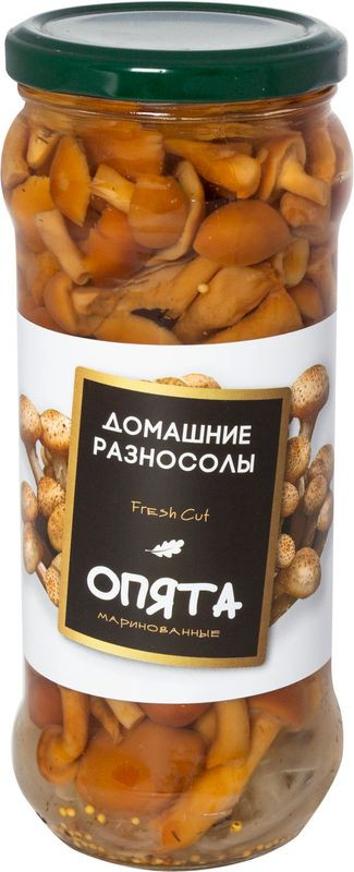 Изображение товара Опята Домашние Разносолы - грибные консервы в маринаде 530г Натуральный вкус