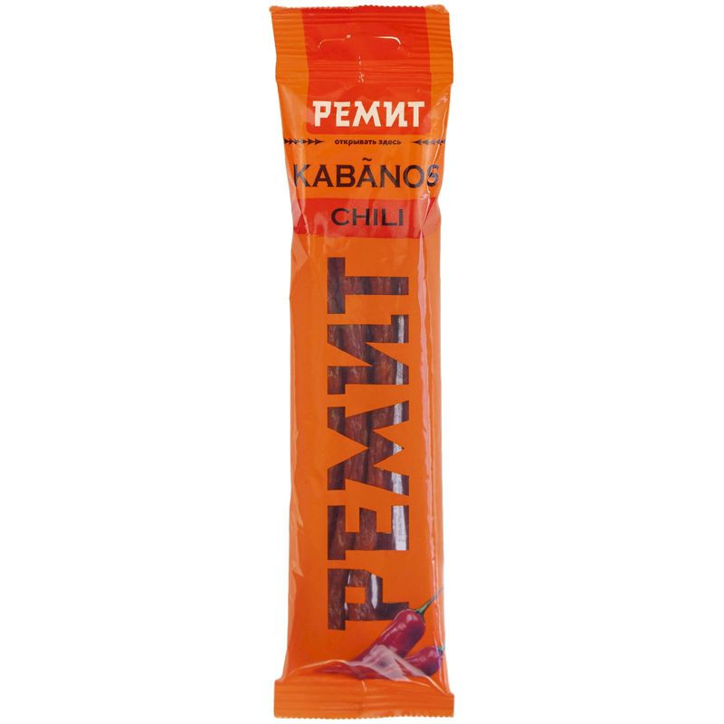 Изображение товара Колбаски сырокопчёные Kabanos Chili 70 г - вкусный мясной деликатес