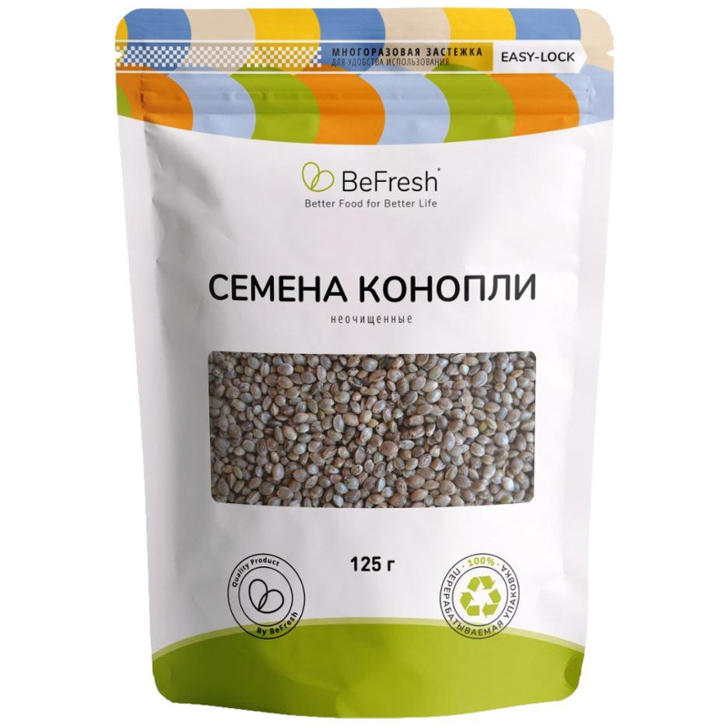 Изображение товара Семена конопли Befresh неочищенные, 125г