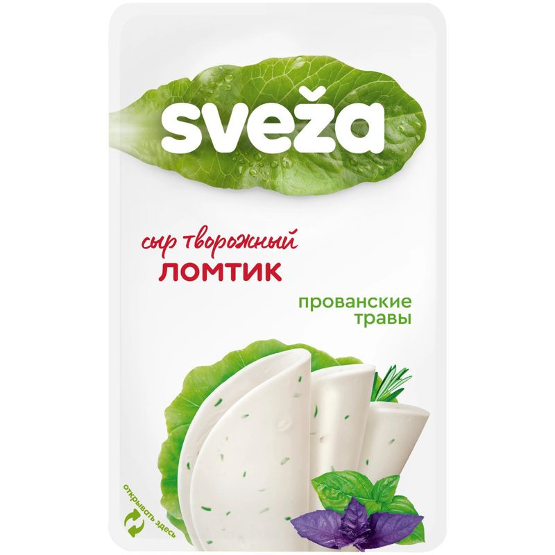 Изображение товара Сыр творожный Савушкин прованские травы нарезка 60% 150г