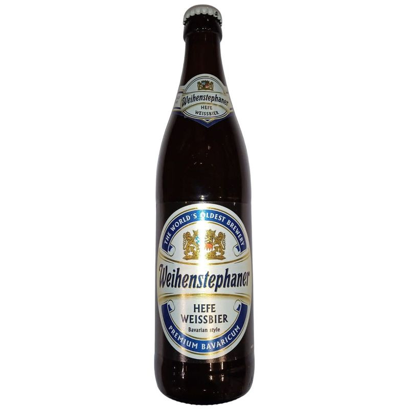 Изображение товара Пиво Weihenstephaner Hefeweissbier светлое нефильтрованное 500 мл 5.4%