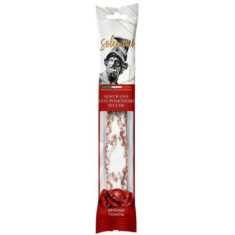 Изображение товара Сыровяленая колбаса Solemici Нострано с вялеными томатами 110 г