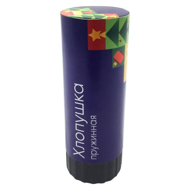 Изображение товара Пружинная хлопушка Маркет 20см для праздников и мероприятий